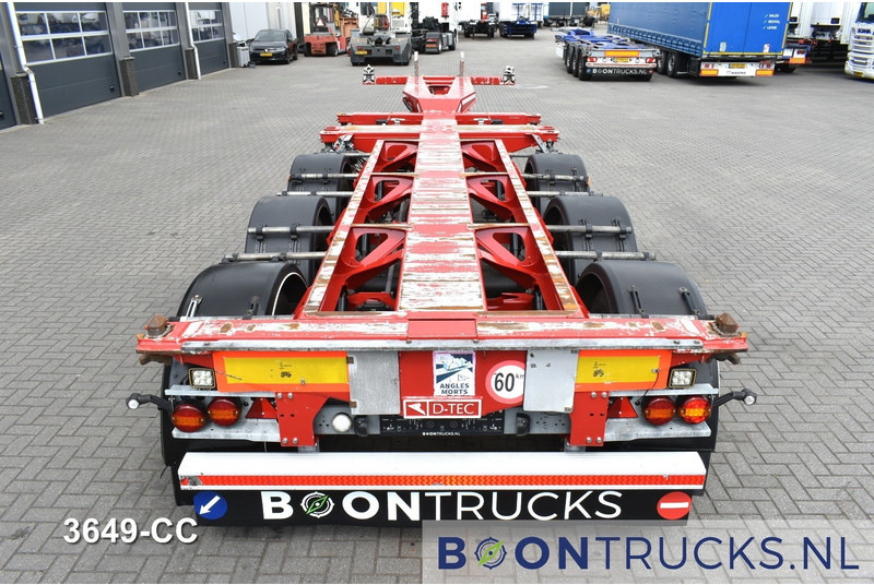 Container transporter/ Swap body semi-trailer D-Tec FLEXITRAILER | 2x20-30-40-45ft HC * 2x LIFT AXLE * 2x EXTENDABLE * NL TRAILER * APK 09-2026: picture 6