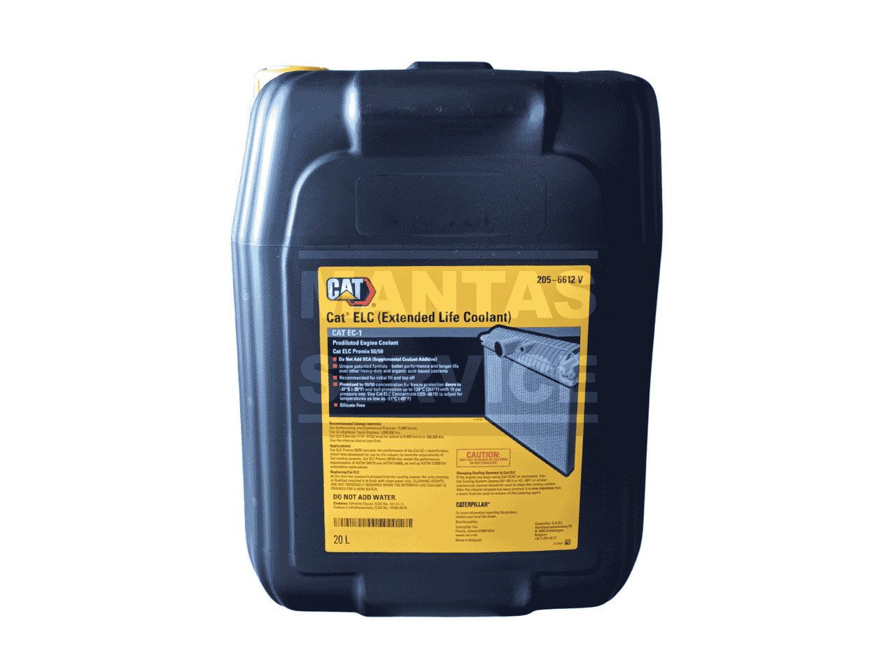 CATERPILLAR COOLANT EXTENDED LIFE 50/50 PREMIX 20L 205-6612 - Excavator for Truck: picture 1 CATERPILLAR COOLANT EXTENDED LIFE 50/50 PREMIX 20L 205-6612 - Excavator for Truck: picture 1