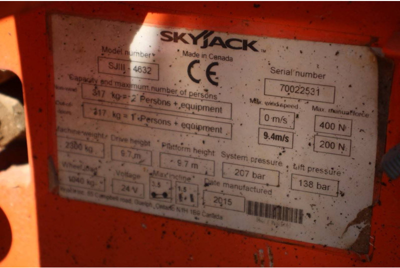 Skyjack SJIII-4632 - Scissor lift: picture 5 Skyjack SJIII-4632 - Scissor lift: picture 5