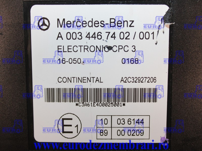CALCULATOR CPC3 MERCEDES ACTROS MP4 A0034467402, A0034467502, A0034467702 - ECU for Truck: picture 3 CALCULATOR CPC3 MERCEDES ACTROS MP4 A0034467402, A0034467502, A0034467702 - ECU for Truck: picture 3