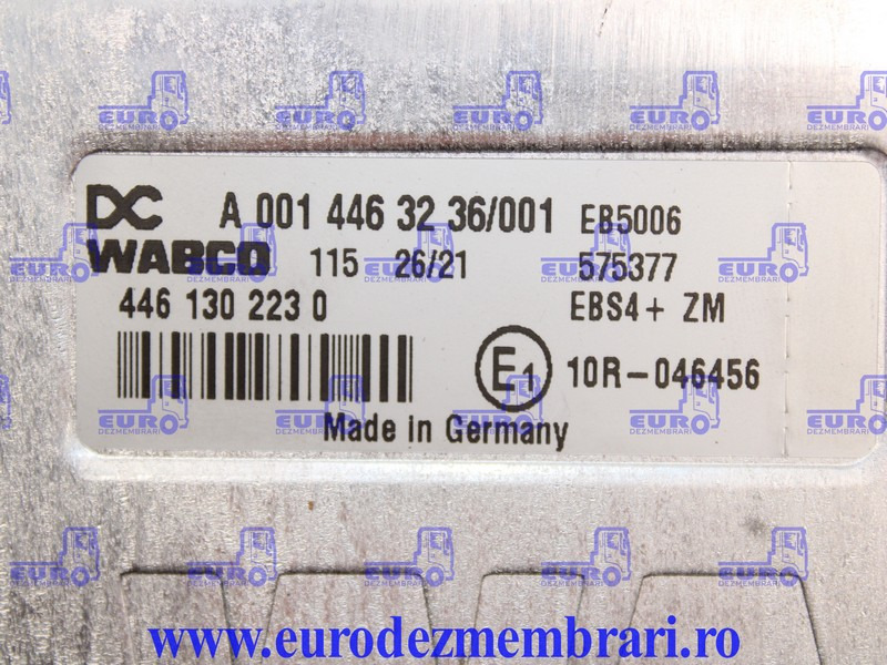 CALCULATOR EBS4 ZM MERCEDES ACTROS MP5 A0014463236 - ECU for Truck: picture 3 CALCULATOR EBS4 ZM MERCEDES ACTROS MP5 A0014463236 - ECU for Truck: picture 3