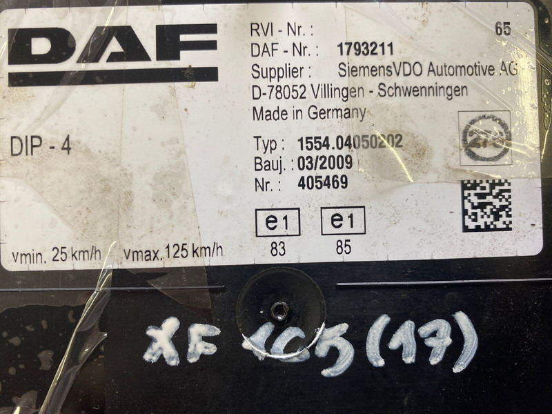DAF - Dashboard: picture 2 DAF - Dashboard: picture 2