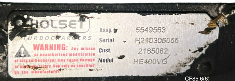 Holset HE400VG - Spare parts: picture 3 Holset HE400VG - Spare parts: picture 3