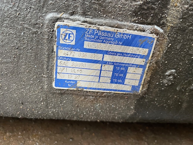 ZF AV 132 S / 90 - Rear axle for Bus: picture 1 ZF AV 132 S / 90 - Rear axle for Bus: picture 1