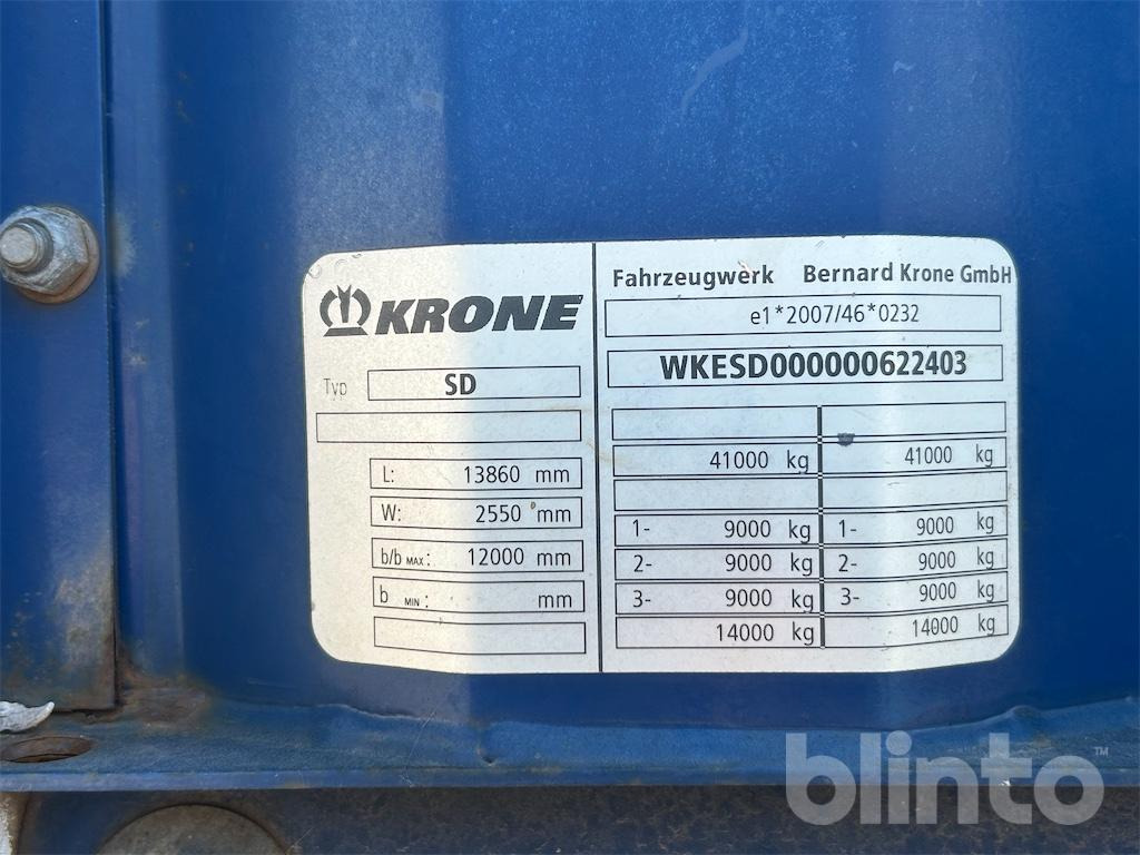 Krone SD (2014) - Dropside/ Flatbed semi-trailer: picture 5 Krone SD (2014) - Dropside/ Flatbed semi-trailer: picture 5