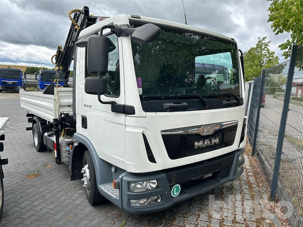 MAN TGL 8.150, Dreiseitenkipper mit Hiab Kran 060.3 (2016) - Tipper, Crane truck: picture 1 MAN TGL 8.150, Dreiseitenkipper mit Hiab Kran 060.3 (2016) - Tipper, Crane truck: picture 1