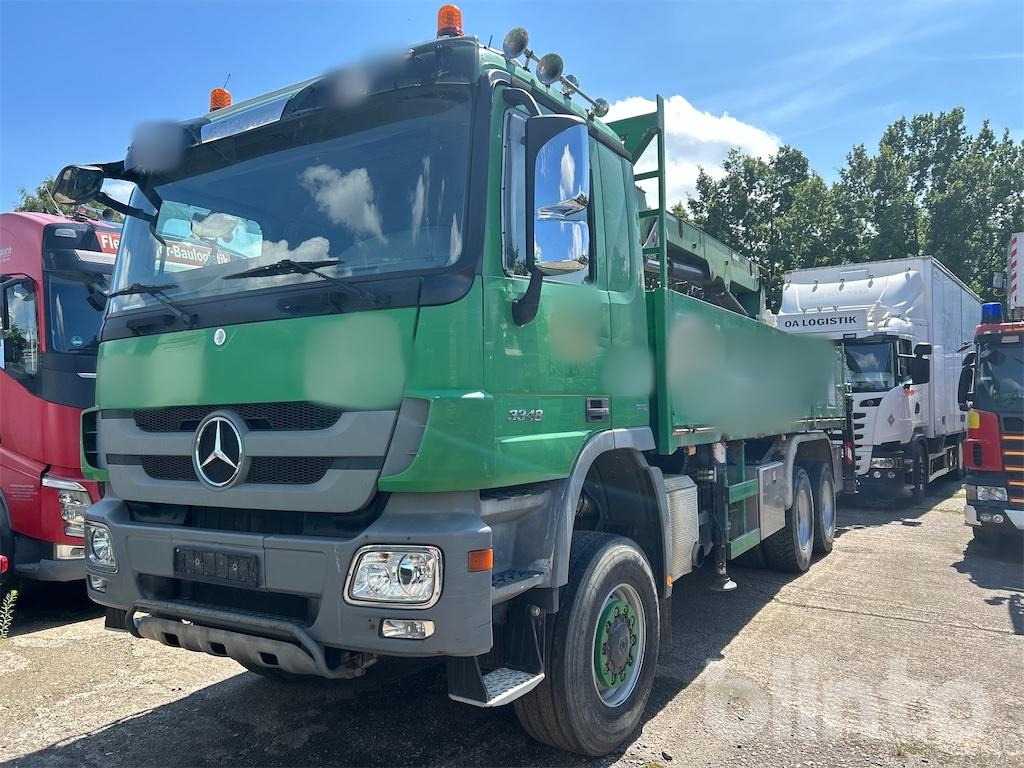 Mercedes Benz 3348 A ACTROS 3 (2010) - Dropside/ Flatbed truck, Crane truck: picture 1 Mercedes Benz 3348 A ACTROS 3 (2010) - Dropside/ Flatbed truck, Crane truck: picture 1
