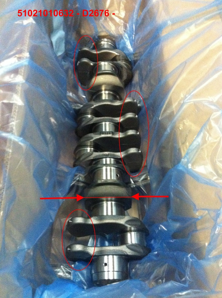 ALBERO MOTORE MAN D2066 - D2676 - Crankshaft: picture 2 ALBERO MOTORE MAN D2066 - D2676 - Crankshaft: picture 2
