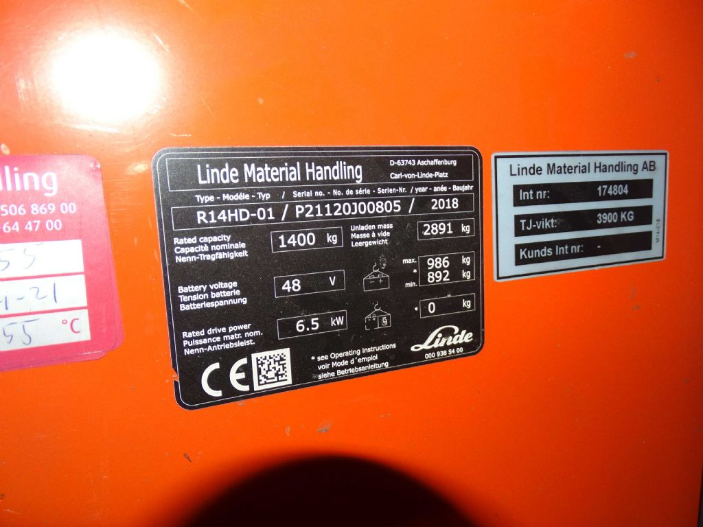 Linde R14HD-01 - Reach truck: picture 5 Linde R14HD-01 - Reach truck: picture 5