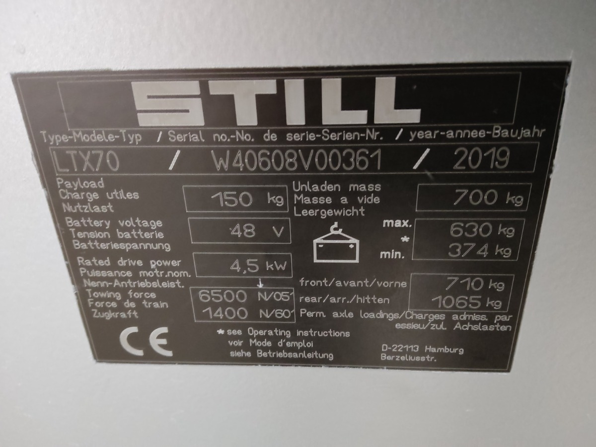 Still LTX70 - Tow tractor: picture 5 Still LTX70 - Tow tractor: picture 5