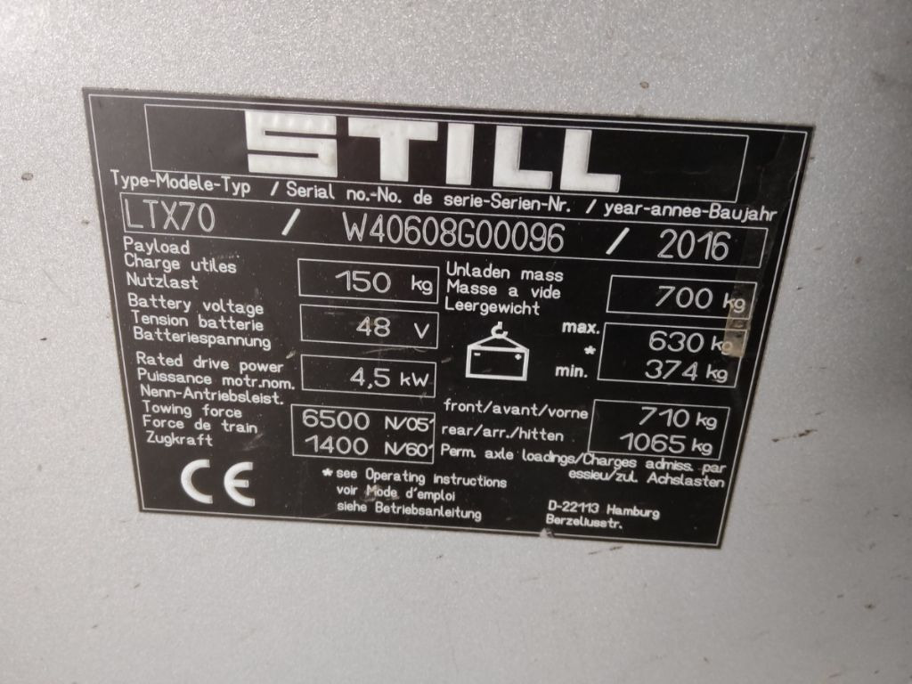 Still LTX70 - Tow tractor: picture 5 Still LTX70 - Tow tractor: picture 5