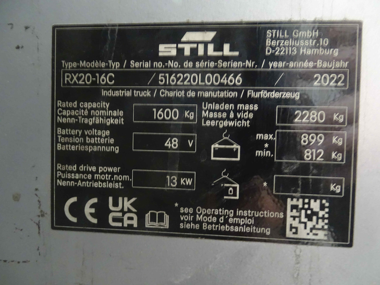 Still RX20-16C - Electric forklift: picture 5 Still RX20-16C - Electric forklift: picture 5