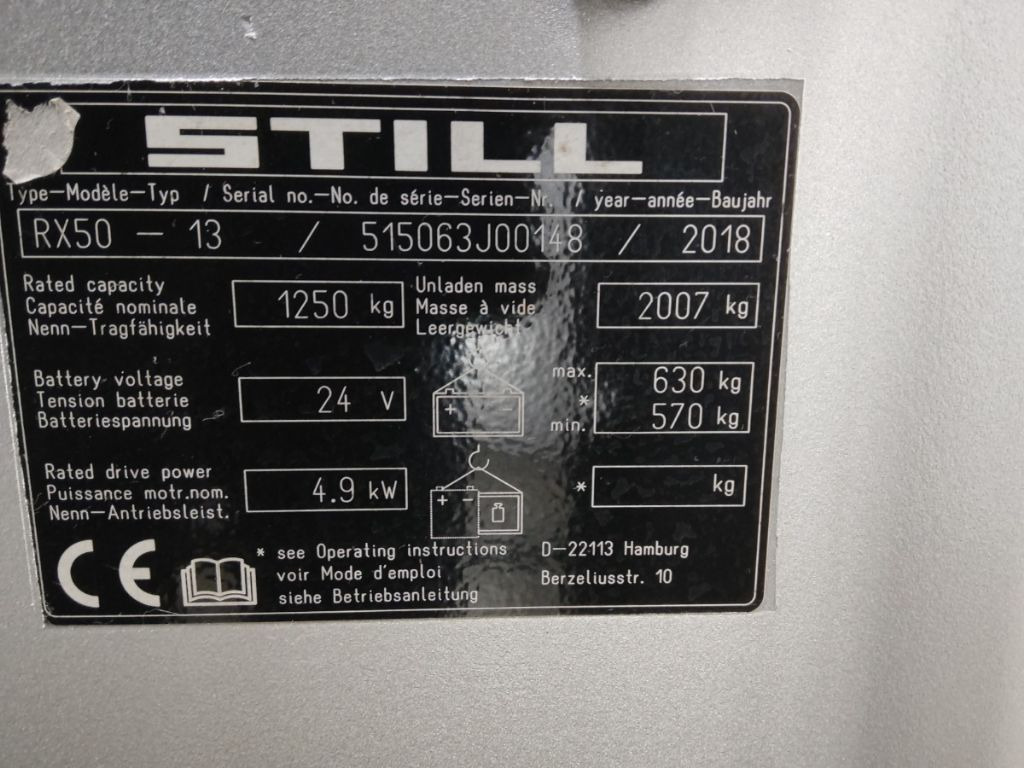 Still RX50-13 - Electric forklift: picture 5 Still RX50-13 - Electric forklift: picture 5