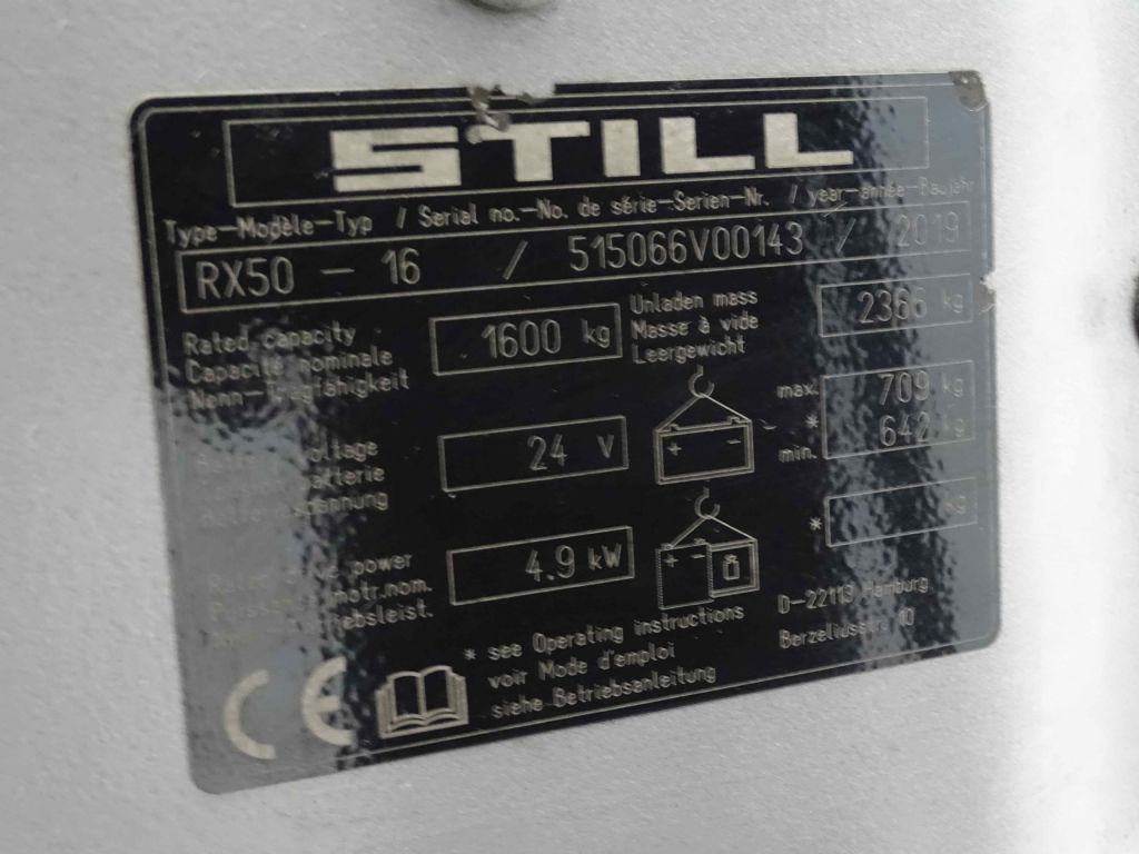 Still RX50-16 - Electric forklift: picture 5 Still RX50-16 - Electric forklift: picture 5