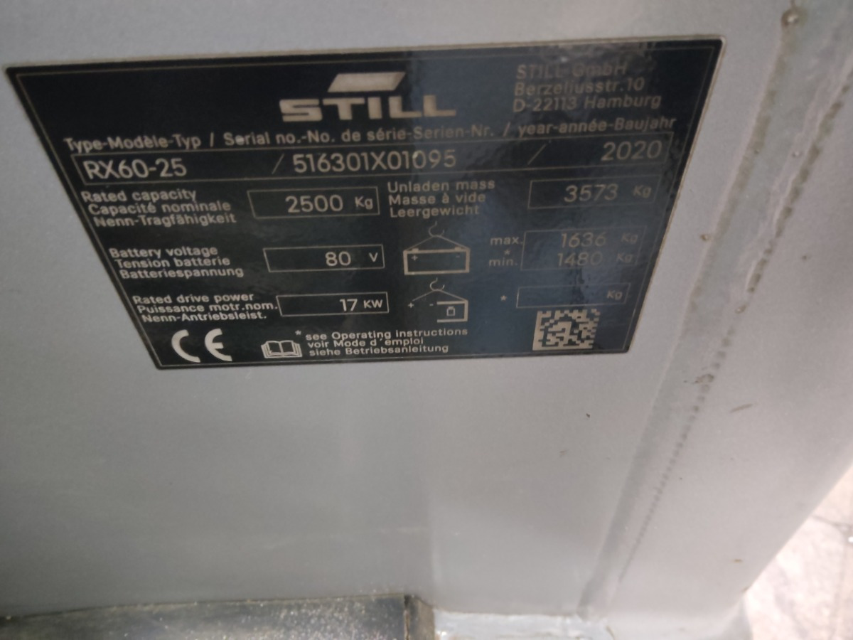 Still RX60-25 - Electric forklift: picture 5 Still RX60-25 - Electric forklift: picture 5
