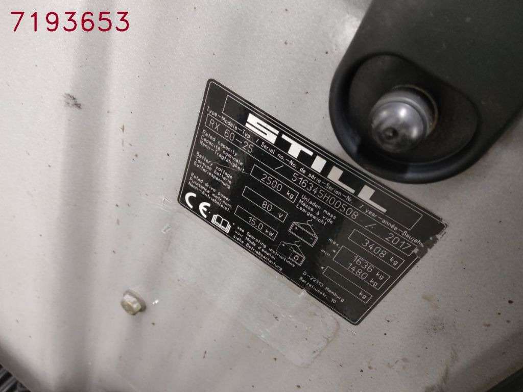 Still RX60-25 - Electric forklift: picture 5 Still RX60-25 - Electric forklift: picture 5