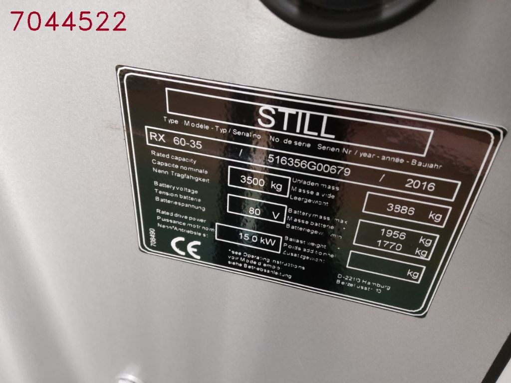 Still RX60-35/BATT.NEU - Electric forklift: picture 5 Still RX60-35/BATT.NEU - Electric forklift: picture 5