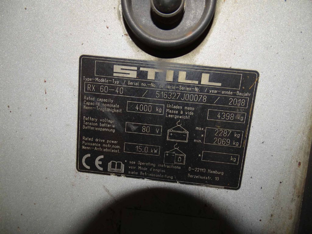 Still RX60-40 - Electric forklift: picture 5 Still RX60-40 - Electric forklift: picture 5