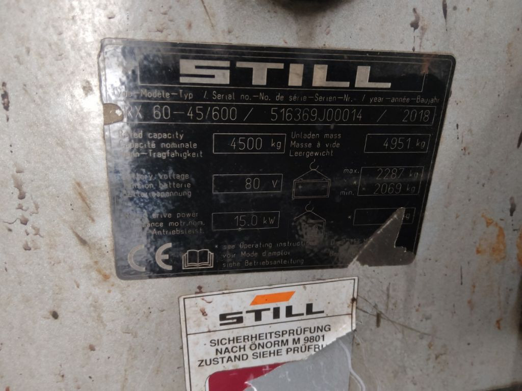 Still RX60-45/600 - Electric forklift: picture 4 Still RX60-45/600 - Electric forklift: picture 4