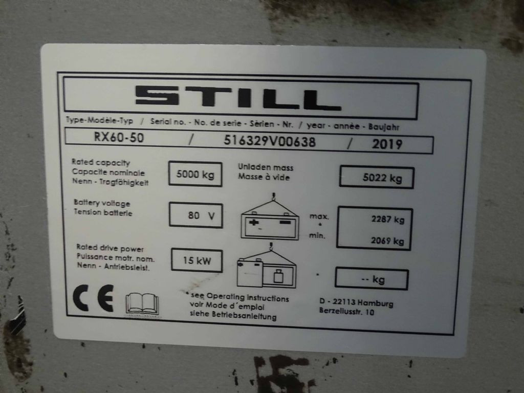 Still RX60-50 - Electric forklift: picture 5 Still RX60-50 - Electric forklift: picture 5