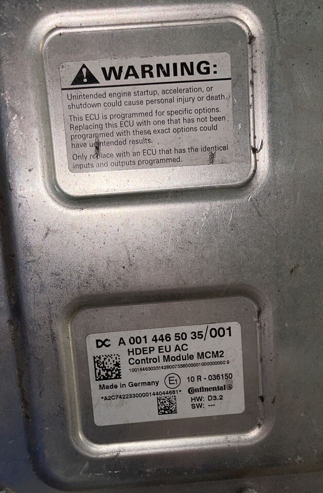 Mercedes Actro MP4 OM470 OM471 A0014465035 MCM2 Reman - ECU for Truck: picture 5 Mercedes Actro MP4 OM470 OM471 A0014465035 MCM2 Reman - ECU for Truck: picture 5