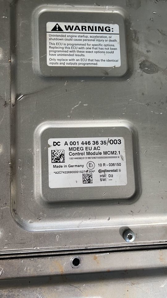 Mercedes Atego Euro 6 MCM2 A0014463635 OM934 - ECU for Truck: picture 1 Mercedes Atego Euro 6 MCM2 A0014463635 OM934 - ECU for Truck: picture 1