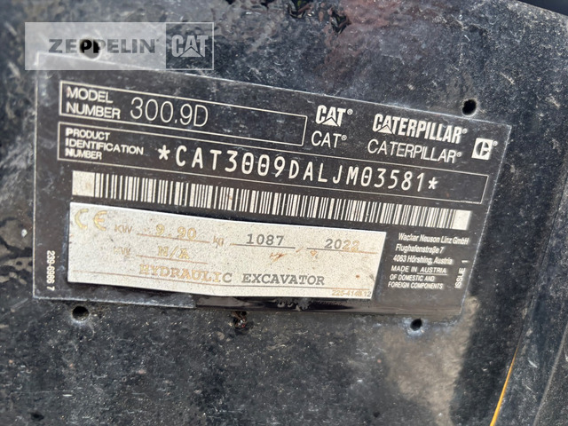 Cat 300.9D - Mini excavator: picture 5 Cat 300.9D - Mini excavator: picture 5