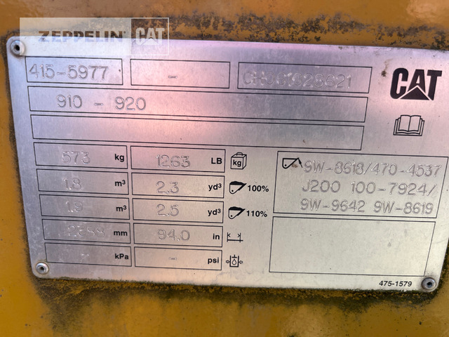 Cat Schaufel Cat 918M - Loader bucket for Construction machinery: picture 4 Cat Schaufel Cat 918M - Loader bucket for Construction machinery: picture 4
