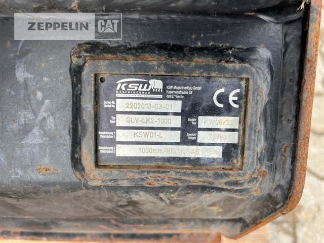 KSW Maschinenbau GmbH GLV1000 MS01 - Excavator bucket: picture 3 KSW Maschinenbau GmbH GLV1000 MS01 - Excavator bucket: picture 3