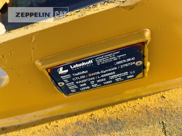 Lehnhoff TL100_SW08 - Excavator bucket for Construction machinery: picture 3 Lehnhoff TL100_SW08 - Excavator bucket for Construction machinery: picture 3