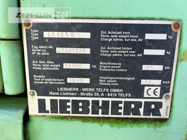 Liebherr LR621B - Crawler loader: picture 2 Liebherr LR621B - Crawler loader: picture 2