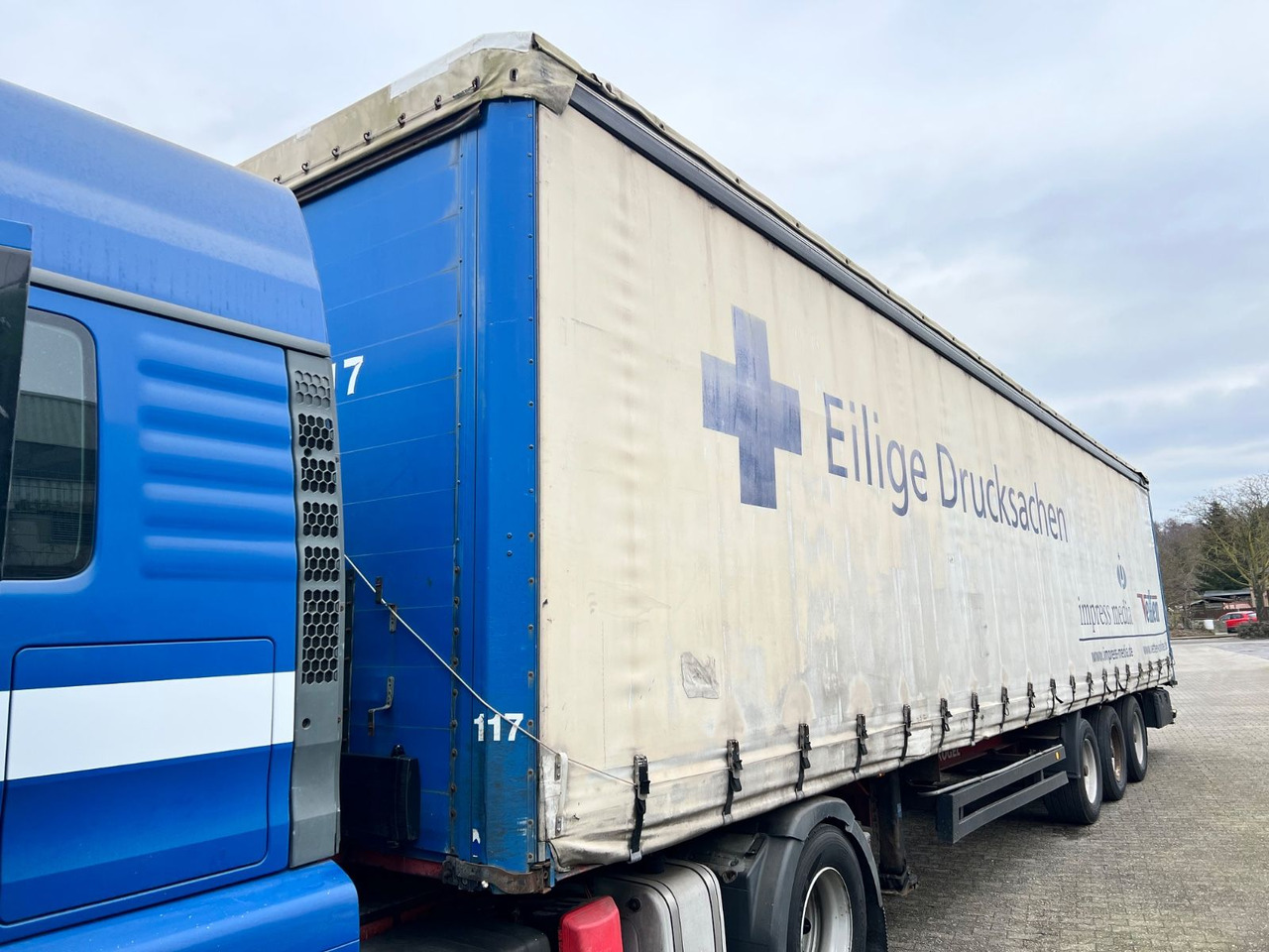 Kögel SN 24 3-Achs Plane TÜV 06/2025 BPW - Curtainsider semi-trailer: picture 4 Kögel SN 24 3-Achs Plane TÜV 06/2025 BPW - Curtainsider semi-trailer: picture 4